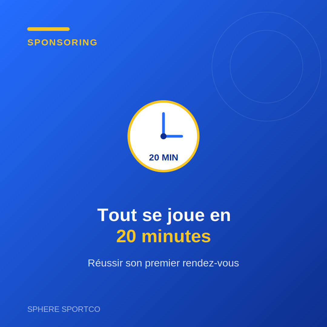 Réussir votre premier rendez-vous sponsoring : ce qui se joue en 20 minutes